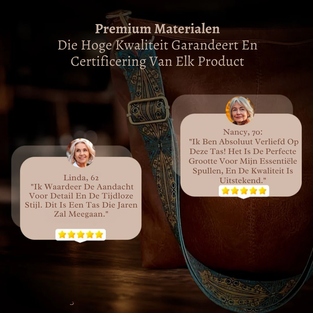 Chelsey | Ruim en overzichtelijk — Leren Werktas met vakken