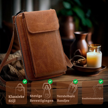 Nicole | Compacte Leren Handtas voor Elke Dag