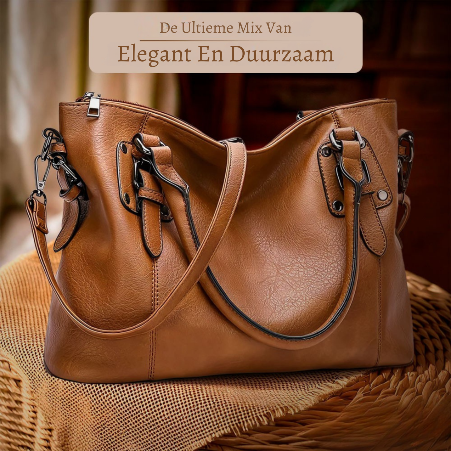 Sienna | Zacht, stijlvol, dagelijks — Leren Schoudertas