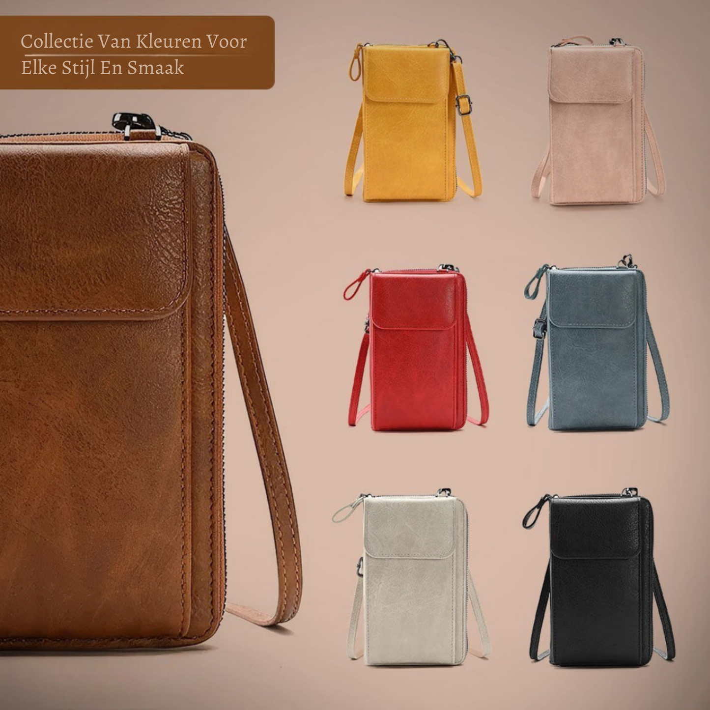 Nicole | Compacte Leren Handtas voor Elke Dag