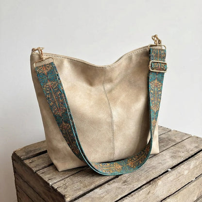 Chelsey | Ruim en overzichtelijk — Leren Werktas met vakken