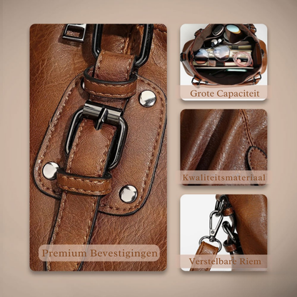 Sienna | Zacht, stijlvol, dagelijks — Leren Schoudertas