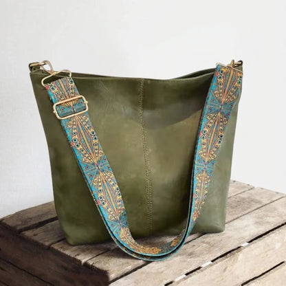 Chelsey | Ruim en overzichtelijk — Leren Werktas met vakken