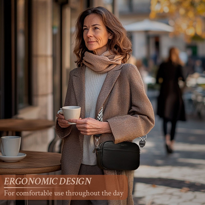 Bella | Van werk tot avonduit — Elegante Leren Schoudertas