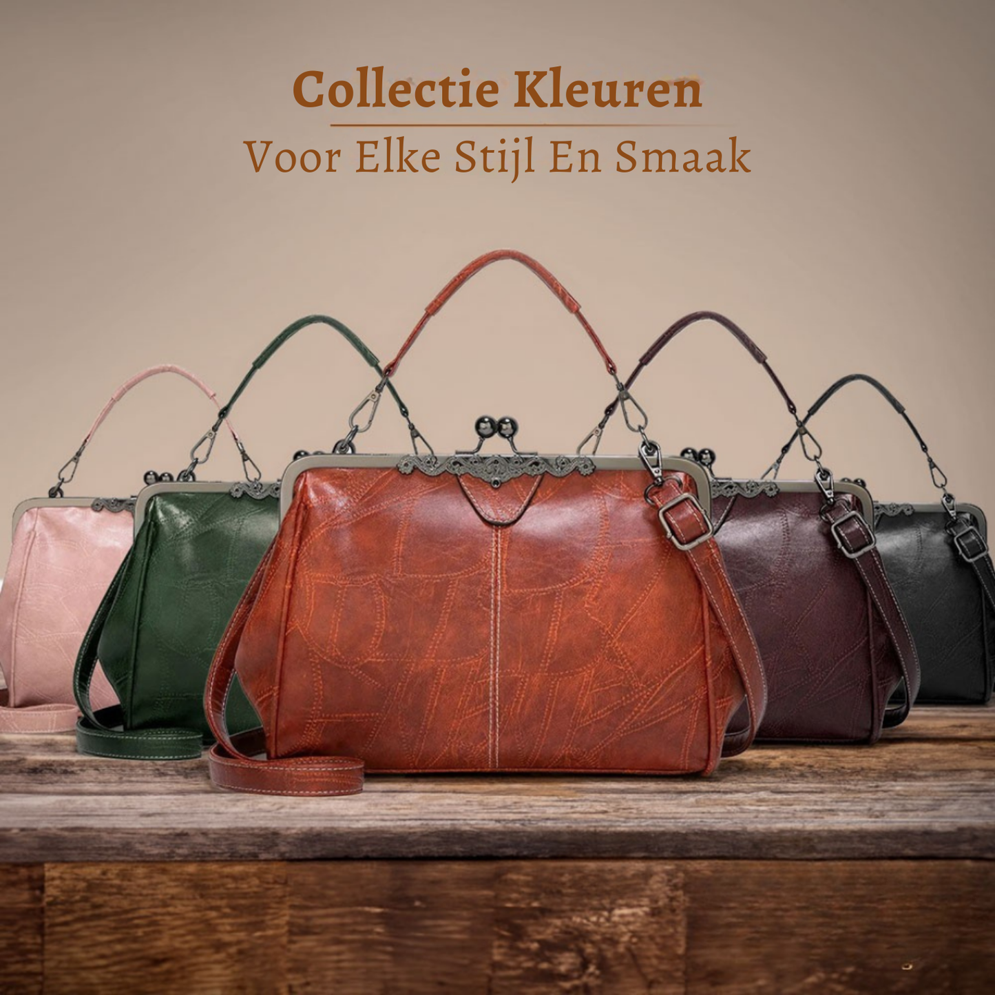 Johanna | Altijd verzorgd — Tijdloze Leren Handtas