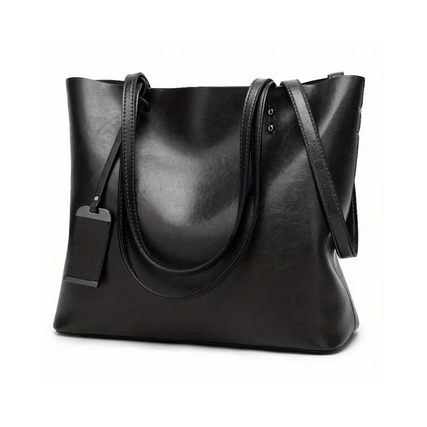 Mira | Laptop mee, handen vrij — Ruime Leren Tote