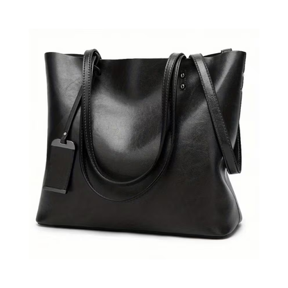 Mira | Laptop mee, handen vrij — Ruime Leren Tote