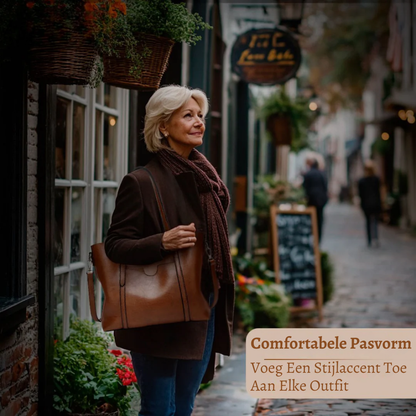 Nicole | Draag haar de hele dag — Leren Schoudertas