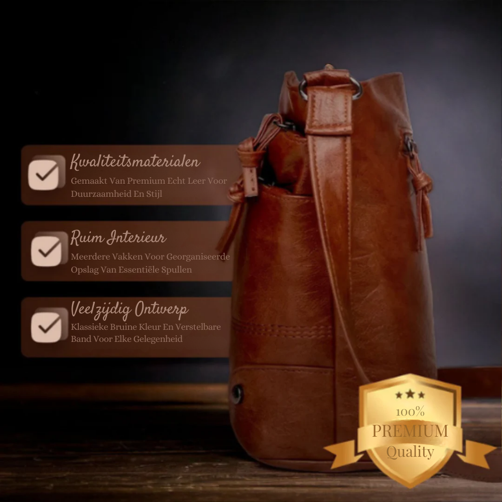 Alina | Past overal bij — Eenvoudige Leren Tas