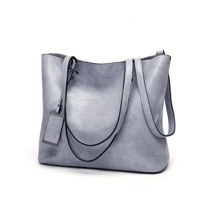 Mira | Laptop mee, handen vrij — Ruime Leren Tote