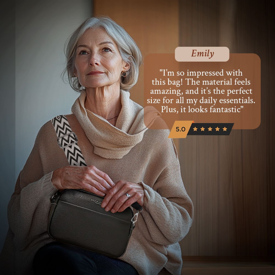 Bella | Van werk tot avonduit — Elegante Leren Schoudertas