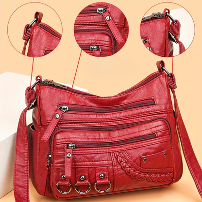 Elara | Alles erin, niets vergeten — Ruime Leren Schoudertas