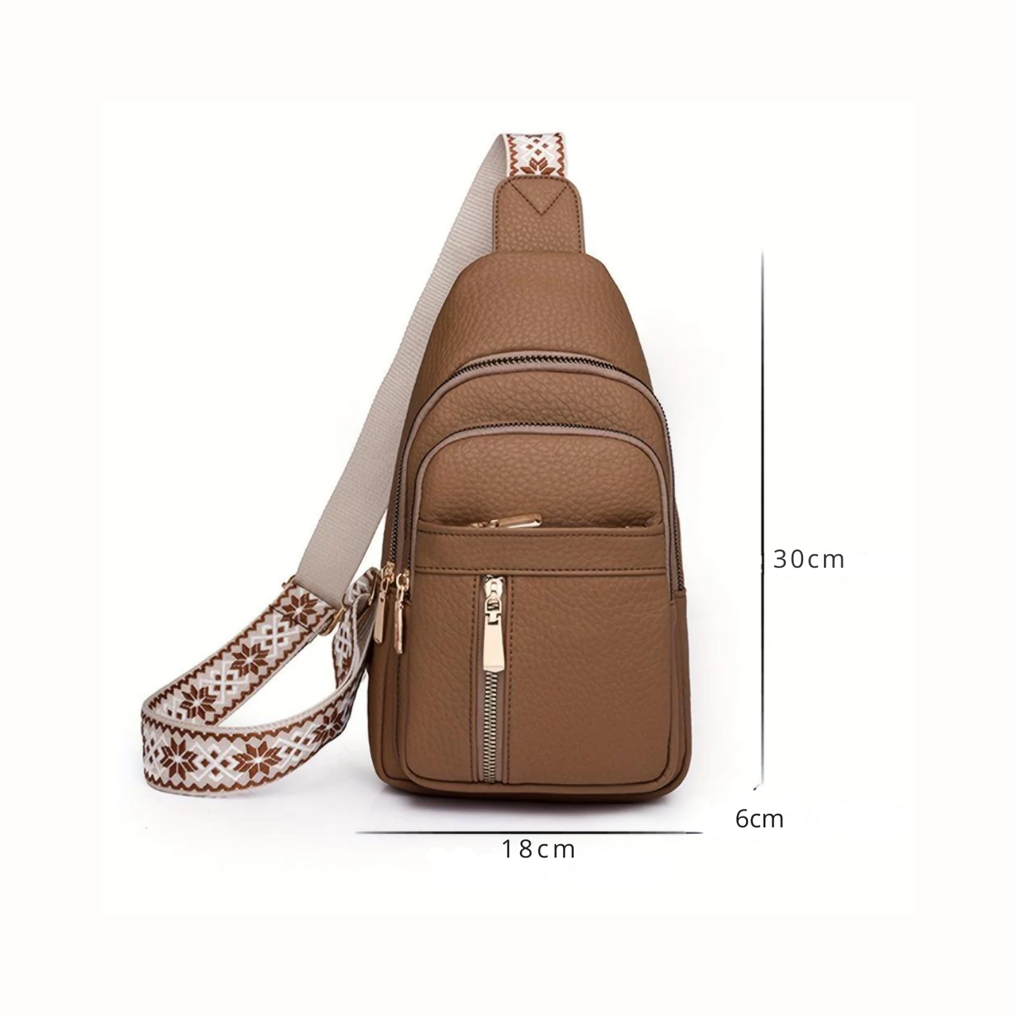 Hazel | Altijd bij de hand — Compacte Leren Schoudertas