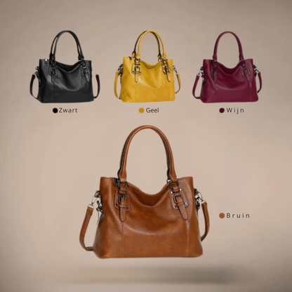 Sienna | Zacht, stijlvol, dagelijks — Leren Schoudertas