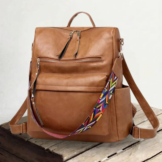 Nora | Werk en leven in één tas — Leren Rugzak