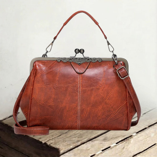 Johanna | Altijd verzorgd — Tijdloze Leren Handtas