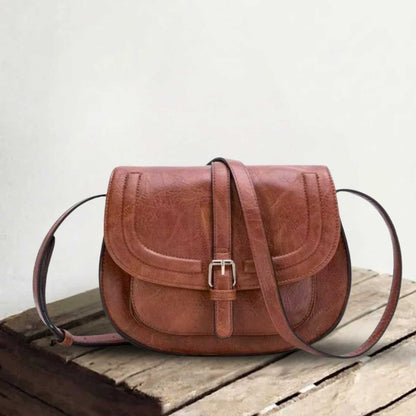 Evelyn | Compact en stijlvol — Leren Zadeltas