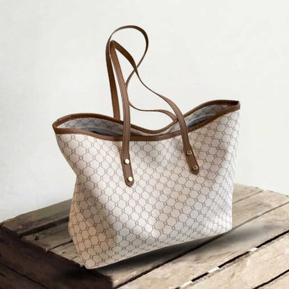 Sofia | Vintage Patronen Tote Tas Grote Capaciteit