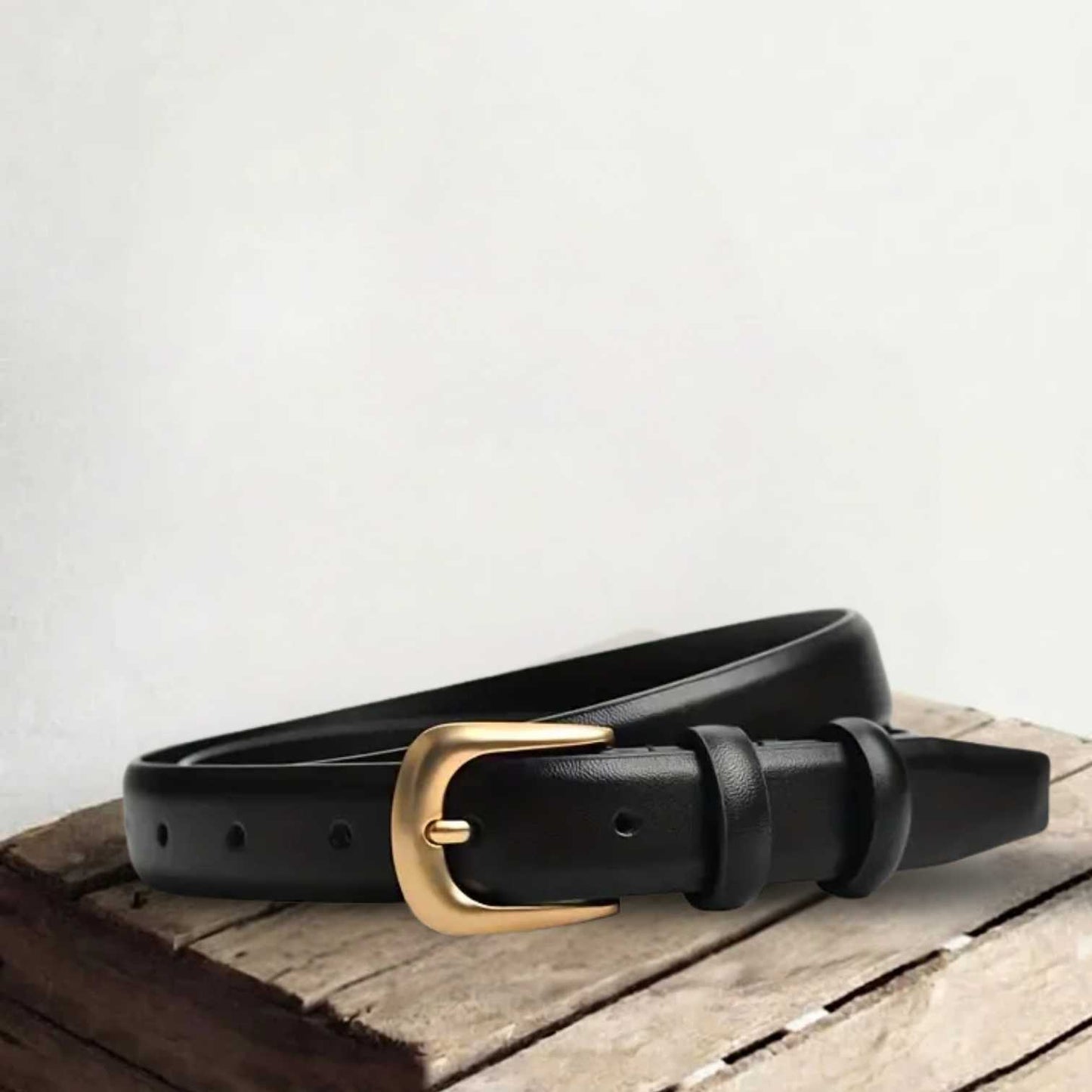 Minimal | Leren Riem met Strak en Tijdloos Ontwerp