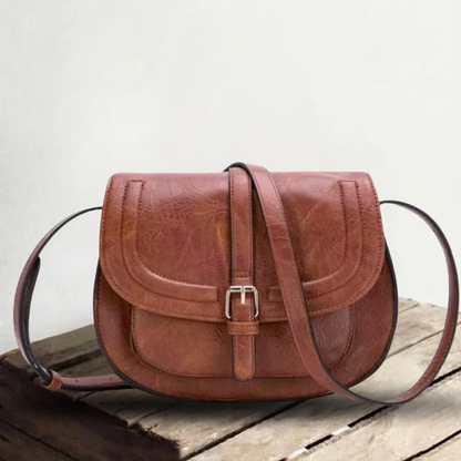 Evelyn | Compact en stijlvol — Leren Zadeltas