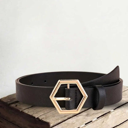 Fijne Lijn | Klassieke Leren Damesriem