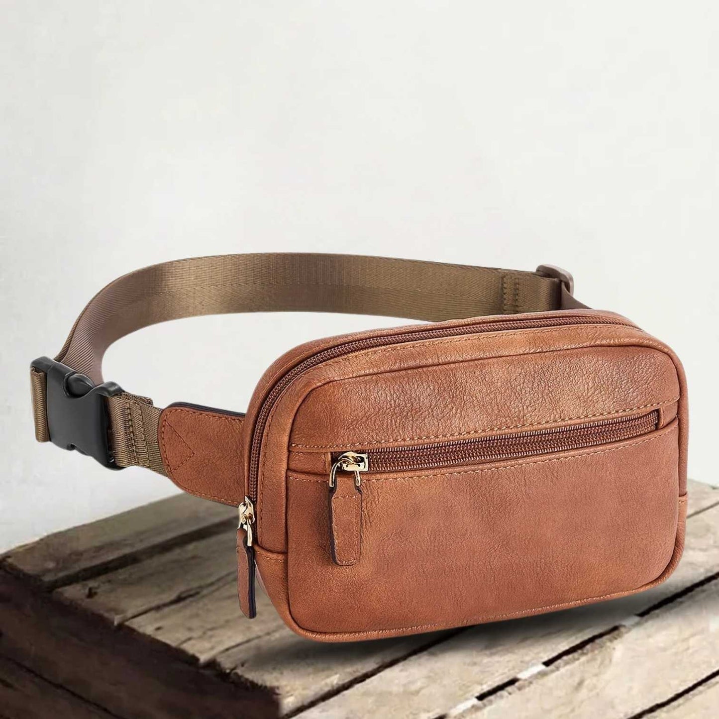 Aspen | Actief en vrij — Sportieve Leren Schoudertas