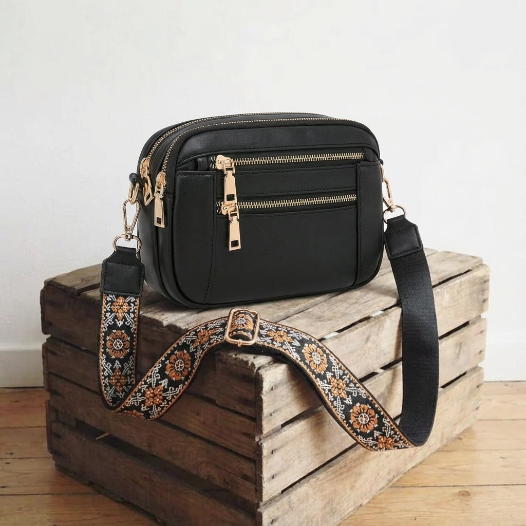 Isabella | Handen vrij, alles bij — Leren Crossbody Tas